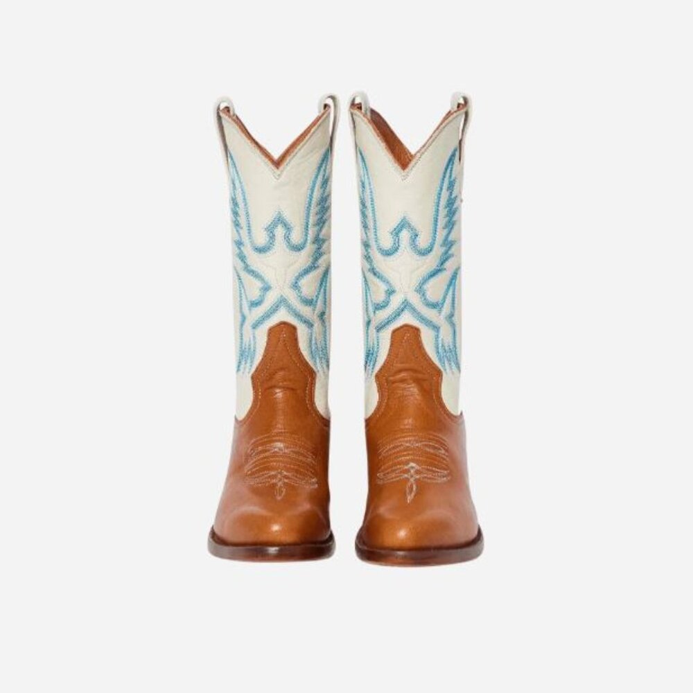 Miron Crosby Samantha Creme Boot, EUC, Size 7